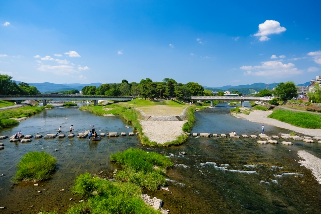 四畳半シリーズの聖地紹介
鴨川デルタ
