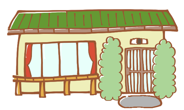 平屋のイラスト